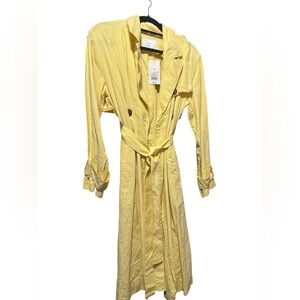 a new day Sunny Yellow Trench Coat